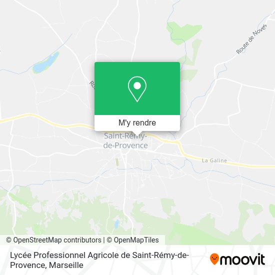 Comment aller à Lycée Professionnel Agricole de SaintRémydeProvence