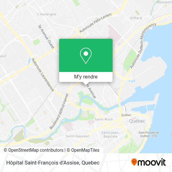 Comment aller à Hôpital SaintFrançois d’Assise à Québec en bus
