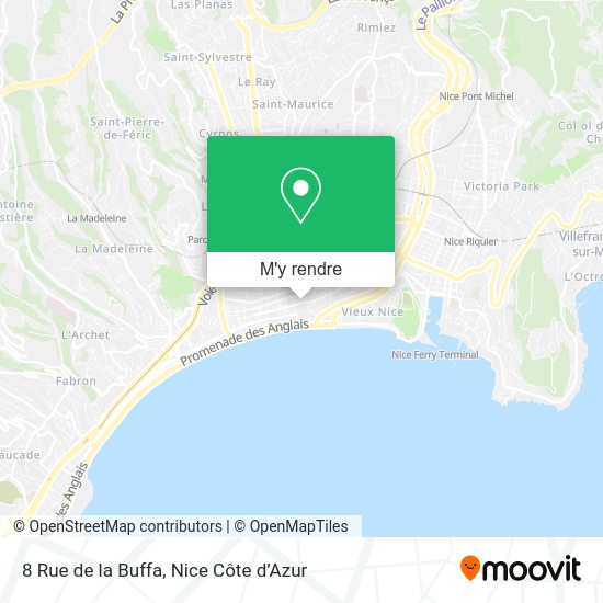 Comment aller à 8 Rue de la Buffa à Nice en bus, train ou tram