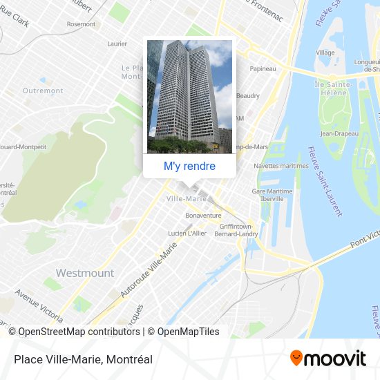 Comment aller à Place VilleMarie à Montréal en bus, métro ou train