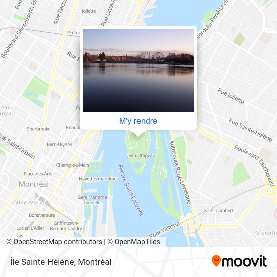 Comment aller à Île SainteHélène à Montréal en métro ou bus