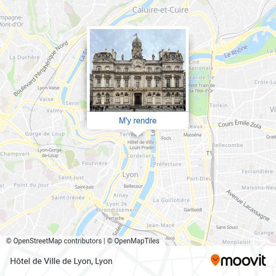 Pain Points De "Plan Hotel De Ville Lyon" Comment aller à Hôtel de Ville de Lyon à Lyon en Bus, Métro ou Tram