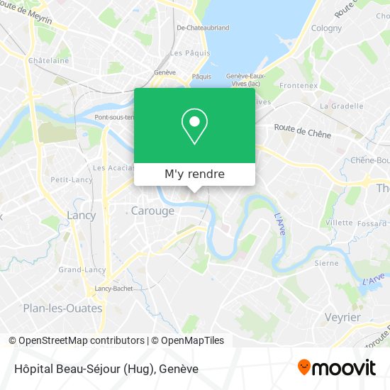 Comment aller à Hôpital BeauSéjour (Hug) à Genève en bus ou train