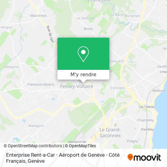 Comment aller à Enterprise RentaCar Aéroport de Genève Côté