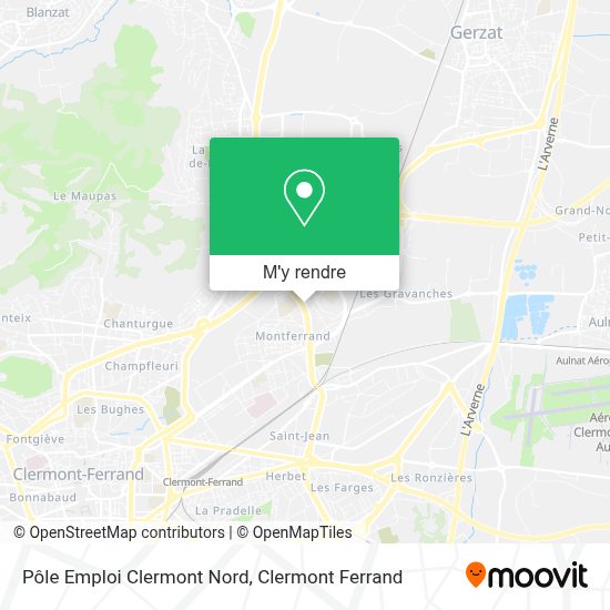 Comment aller à Pôle Emploi Clermont Nord à ClermontFerrand en Bus