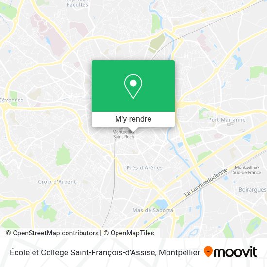 Comment aller à École et Collège SaintFrançoisd'Assise à Montpellier
