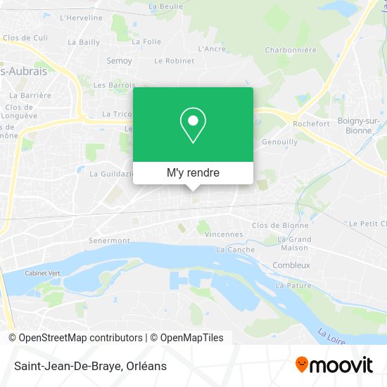 Comment aller à SaintJeanDeBraye en bus ou tram