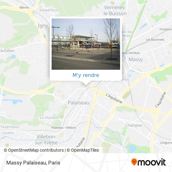 Carte Massy Palaiseau Comment aller à Massy Palaiseau à Palaiseau en Bus, RER, Tram, Train ou