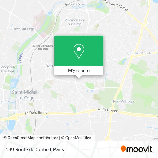 Comment aller à 139 Route de Corbeil à SainteGenevieveDesBois en Bus