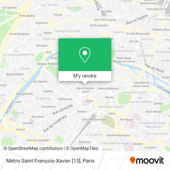 Comment aller à Métro Saint FrançoisXavier [13] à Paris en Métro, Bus
