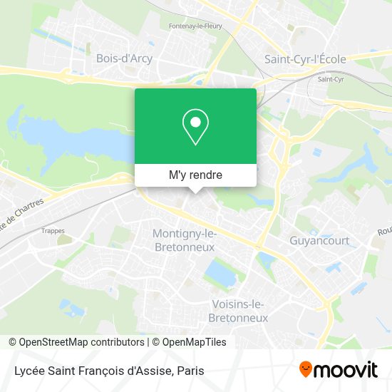 Comment aller à Lycée Saint François d'Assise à MontignyLeBretonneux