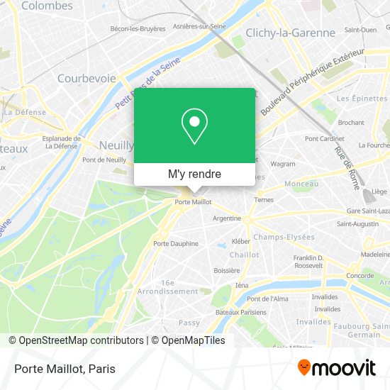 Les Points De Douleur De La Carte Paris Porte Maillot Comment aller à Porte Maillot à Paris en Métro, Bus, Train, RER ou Tram