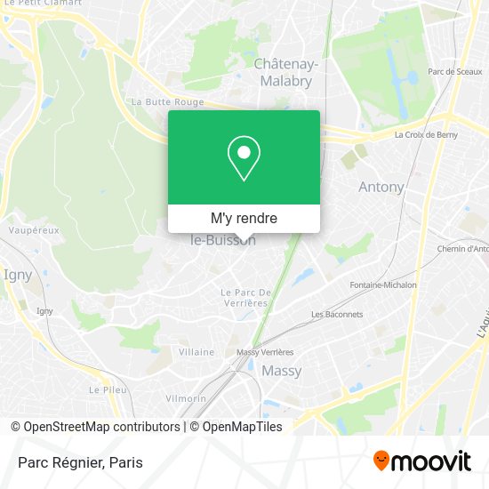 Comment aller à Parc Régnier à VerrieresLeBuisson en bus, RER ou métro