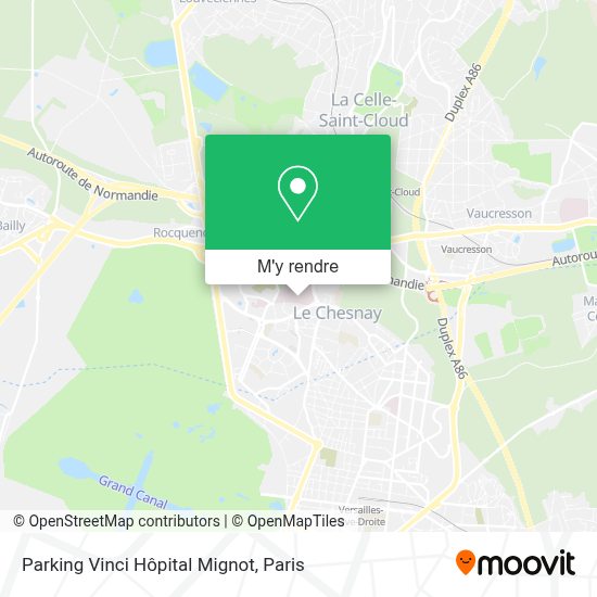 Les Points Douloureux De Carte Total Parking Vinci Comment aller à Parking Vinci Hôpital Mignot à Le Chesnay en Bus, Train