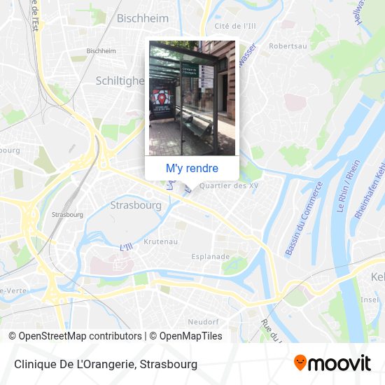 Clinique De L'Orangerie arrêt Itinéraires, horaires et tarifs