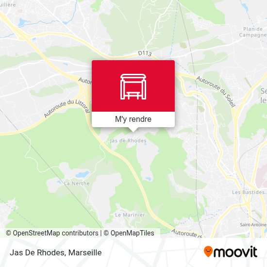 Comment aller à Jas De Rhodes à Les PennesMirabeau en bus ou train