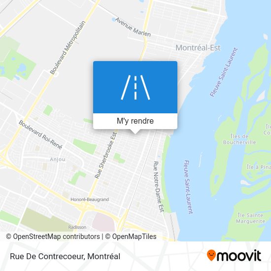 Comment aller à Rue De Contrecoeur, Montréal en bus ou métro?