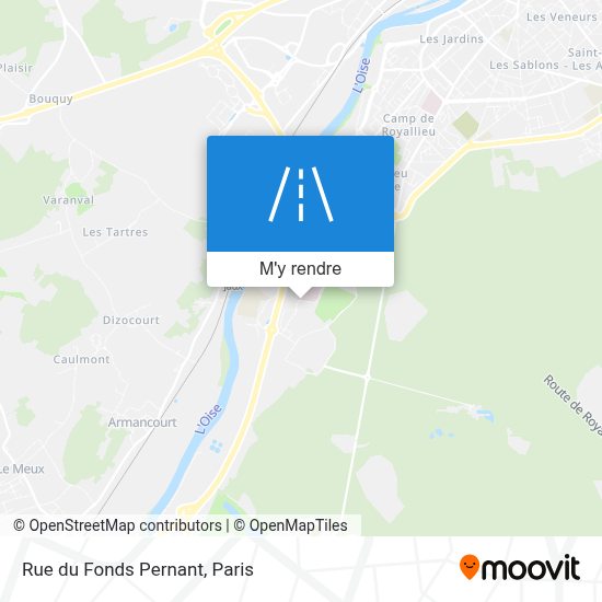 Comment aller à Rue du Fonds Pernant à Compiègne en Bus