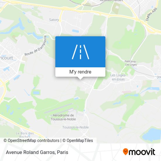 Comment aller à Avenue Roland Garros, Buc en bus, train ou RER?