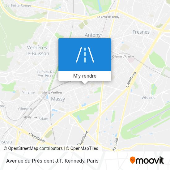 Comment aller à Avenue du Président J.F. Kennedy, Massy en bus, RER