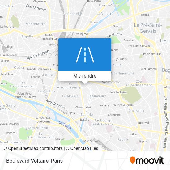 Comment aller à Boulevard Voltaire, Paris en métro, bus, tram ou RER?