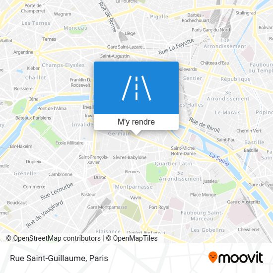 Comment aller à Rue SaintGuillaume, Paris en métro, bus, RER ou tram?