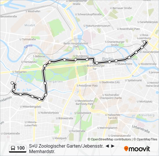 Bus 100 Berlin Karte 100 Route Fahrpläne, Haltestellen & Karten Memhardstr. (Aktualisiert)