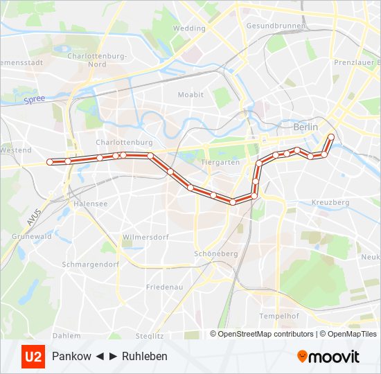 U2 Karte u2 Route Fahrpläne, Haltestellen & Karten TheodorHeussPlatz