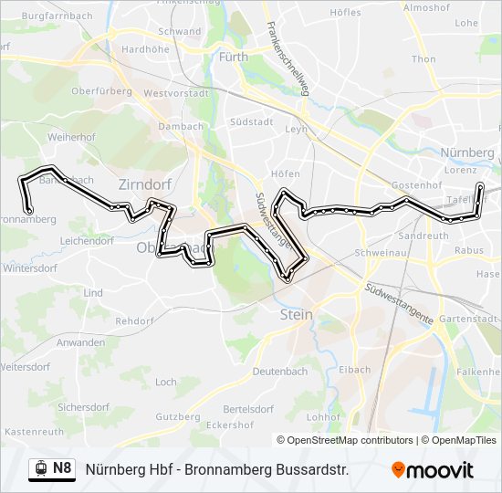 n8 Route Schedules, Stops & Maps Bronnamberg (Updated)
