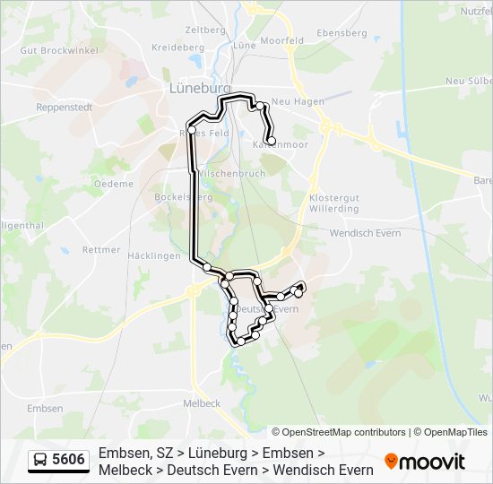 Deutsch Evern Karte 5606 Route Schedules, Stops & Maps Deutsch Evern, am Tiergarten