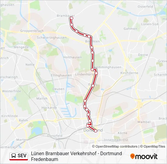 SEV Route Schedules, Stops & Maps Dortmund Reinoldikirche (Updated)