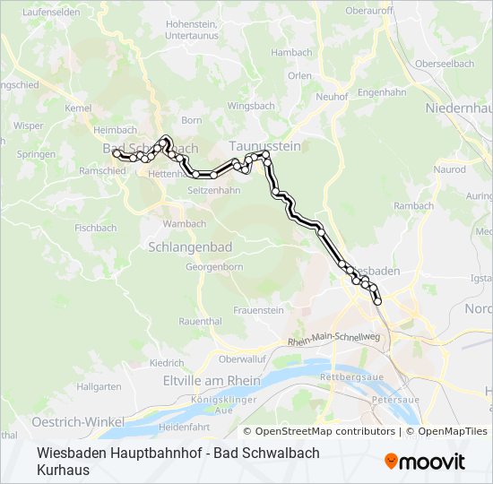 274 Route Fahrpläne, Haltestellen & Karten Bad Schwalbach