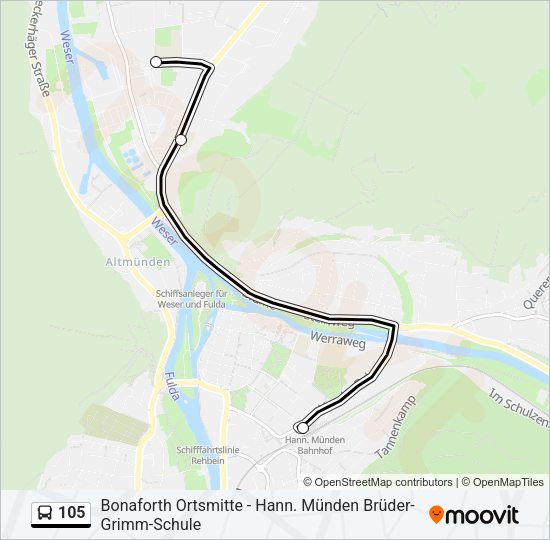 105 Route Schedules Stops Maps Auefeld Bbs