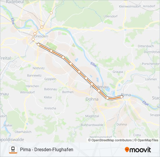 s2 Route Fahrpläne, Haltestellen & Karten Pirna (Aktualisiert)