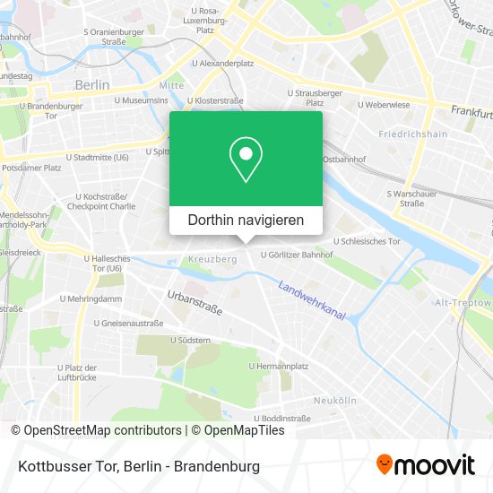 Kottbusser Tor Karte Wie komme ich zu dem Kottbusser Tor in Kreuzberg mit der UBahn, dem
