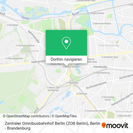 Berlin Zob Karte Wie komme ich zu Zentraler Omnibusbahnhof Berlin (zob Berlin) in