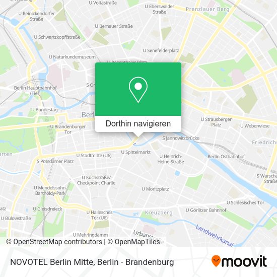 Novotel Deutschland Karte Wie komme ich zu Novotel Berlin Mitte in Berlin Mitte mit der UBahn
