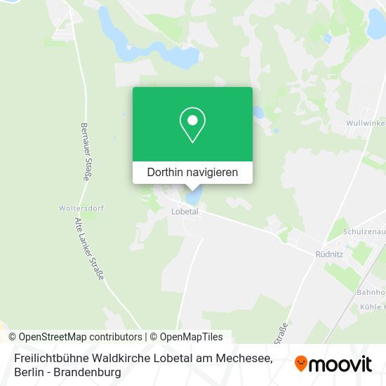 Wie komme ich mit Bus oder Bahn nach Freilichtbühne Waldkirche Lobetal