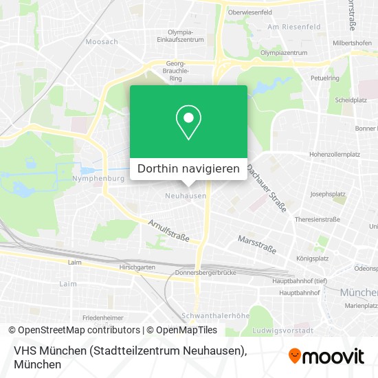 München Neuhausen Karte Wie komme ich zu Vhs München (stadtteilzentrum Neuhausen) in Neuhausen