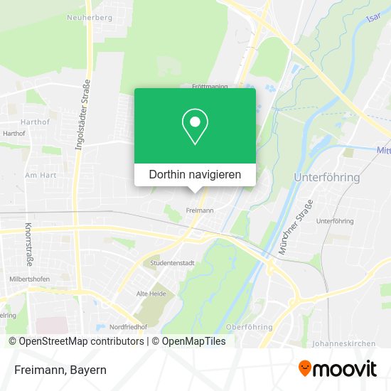 München Freimann Karte Wie komme ich zu Freimann mit der UBahn, dem Bus, der Straßenbahn oder