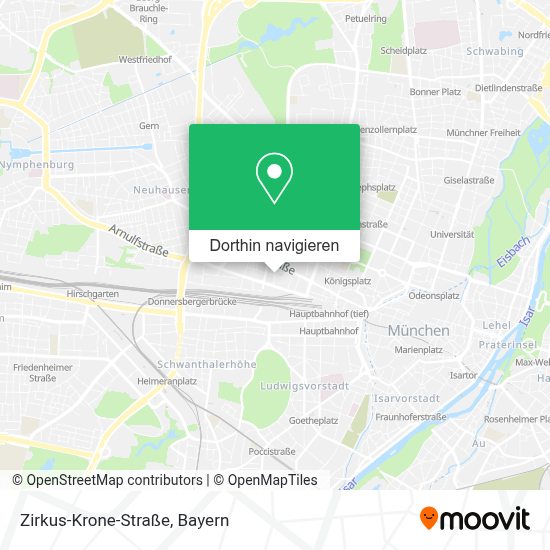 Wie komme ich zu der ZirkusKroneStraße in Marsfeld mit