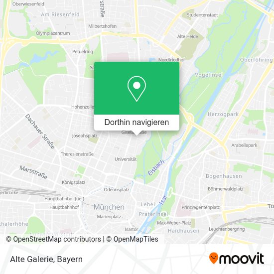 Wie Komme Ich Zu Der Alte Galerie In Schwabing Mit Der U Bahn Dem Bus Der Bahn Oder Der S Bahn