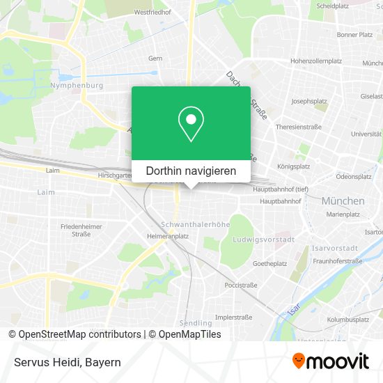 Wie komme ich mit Bus, UBahn, Straßenbahn, SBahn oder