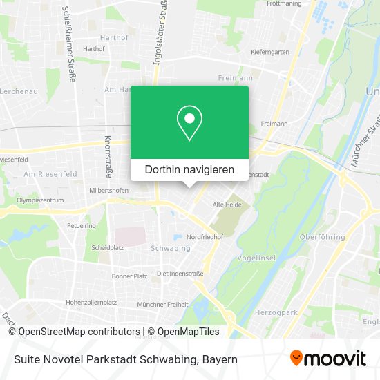 Novotel Deutschland Karte Wie komme ich zu Suite Novotel Parkstadt Schwabing in Alte Heide mit