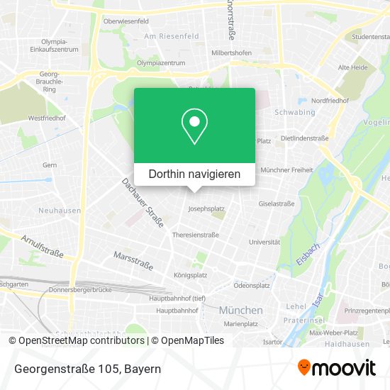 Wie komme ich zu 105 in Schwabing West mit