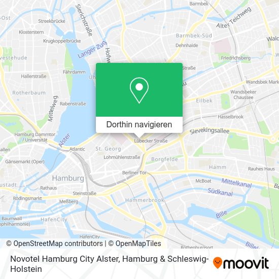 Novotel Deutschland Karte Wie komme ich zu Novotel Hamburg City Alster in HamburgNord mit dem