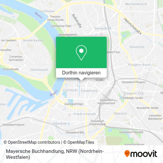 Mayersche Karte Wie komme ich zu Mayersche Buchhandlung in Düsseldorf mit dem Bus, der