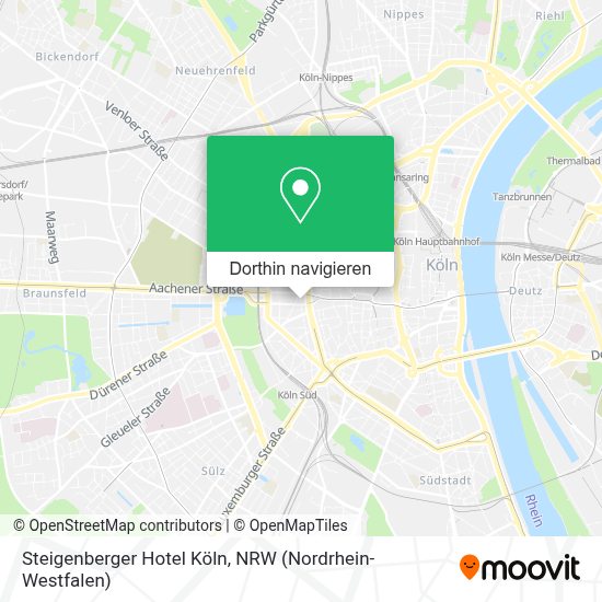 Wie komme ich zu Steigenberger Hotel Köln in Köln mit dem Bus, der Bahn