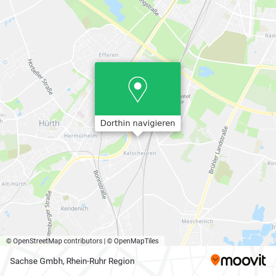 Wie komme ich zu Sachse Gmbh in Hürth mit dem Bus, der Bahn oder der