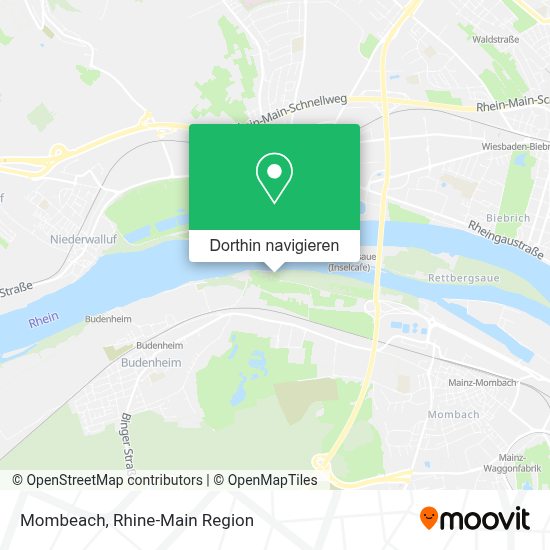 Wie komme ich zu Mombeach in Mainz mit dem Bus, der Bahn, der